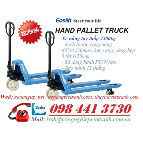 Xe nâng tay 3000kg Eoslift-Đức